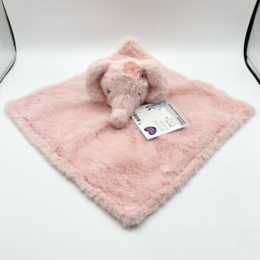 Parent's Choice Pink Elephant Baby Blanket Buddy Lovey Satin w/Tags